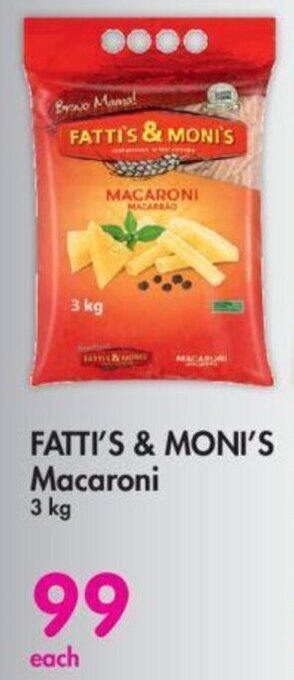 FATTI'S & MONI'S Macaroni 3 kg