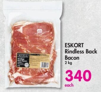 Makro ESKORT Rindless Back Bacon 2 kg offer