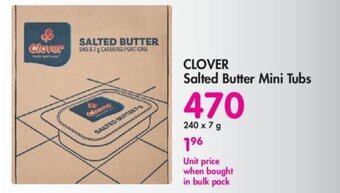 Makro CLOVER Salted Butter Mini Tubs offer