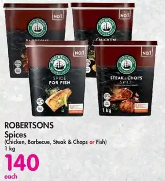 Makro ROBERTSONS Spices (Chicken, Barbecue, Steak & Chops or Fish) 1 kg offer