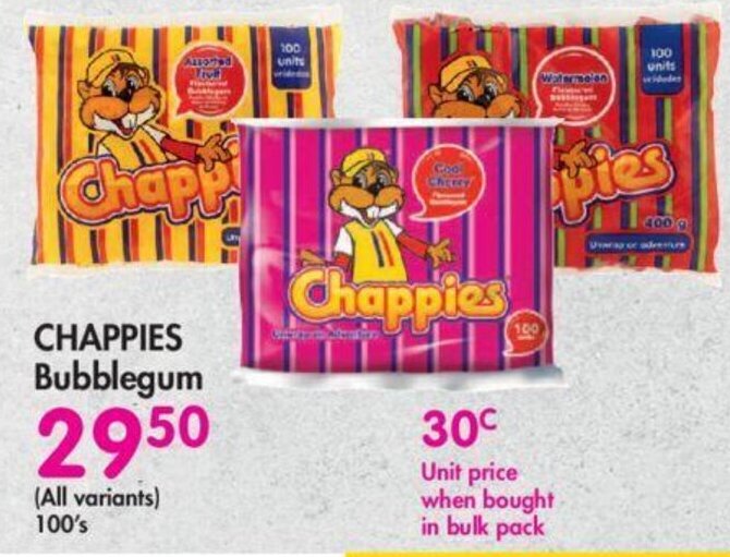 CHAPPIES Bubblegum offer at Makro