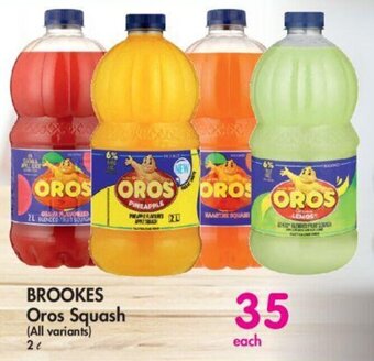 Makro BROOKES Oros Squash (All variants) 2L offer