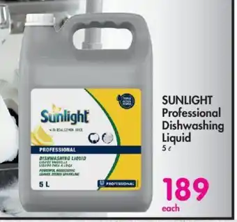 Makro SUNLIGHT Professional Dishwashing 5L offer