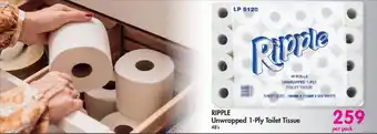 Makro RIPPLE Unwrapped 1-Ply Toilet Tissue 48's offer