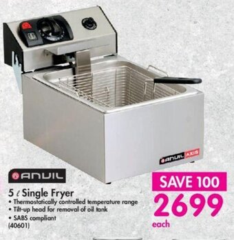 Makro Anvil 5L Single Fryer offer