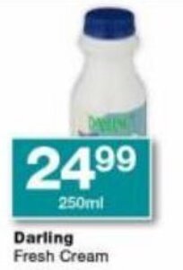 Checkers Darling Fresh Cream offer