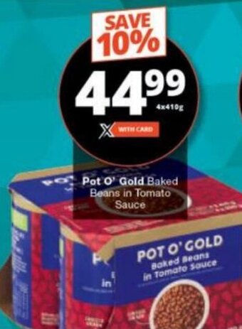 Checkers Pot O' Gold Baked Beans in Tomato Sauce offer