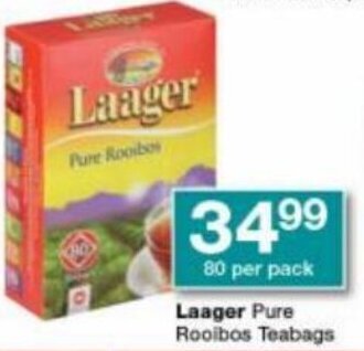 Checkers Laager Pure Rooibos Teabags offer