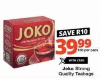 Checkers Joko Strong Quality Teabags offer