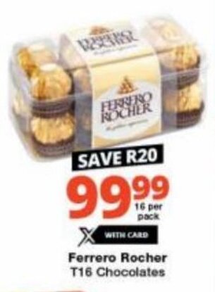 Checkers Ferrero Rocher T16 Chocolates offer
