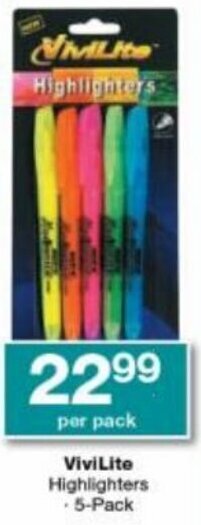 Checkers ViviLite Highlighters 5-Pack offer
