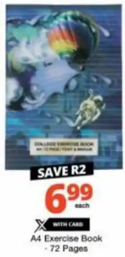 Checkers A4 Exercise Book -72 Pages offer