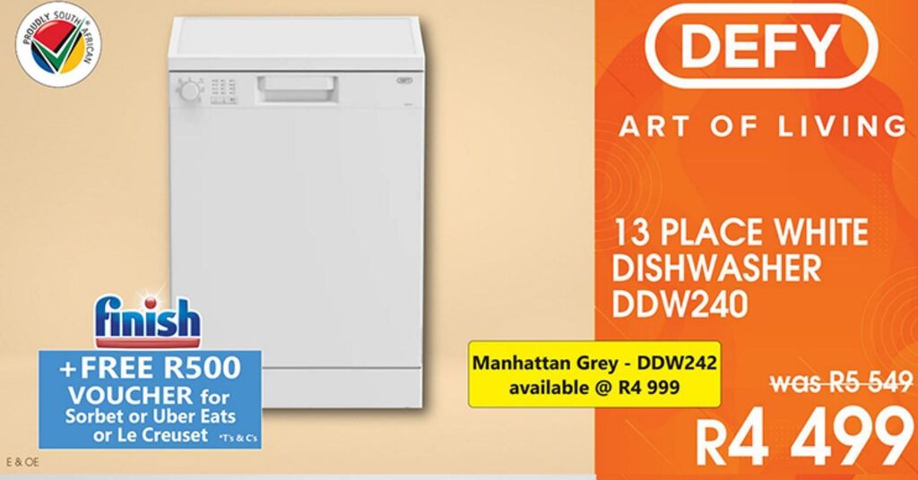 Dishwasher defy offer at Tafelberg Furnishers