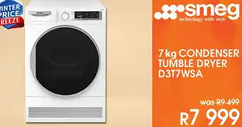 7kg condenser tumble dryer