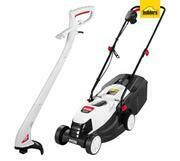 Ryobi Lawnmower and Trimmer Combo 1200W 300W KIT340 offer at Builders Warehouse
