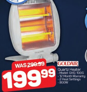 Pick n Pay Hypermarket GOLDAIR Quartz Heater offer