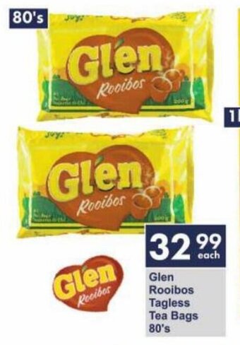 Glen Rooibos Tagless Tea Bags 80's