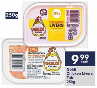 President Hyper Goldi Chicken Livers Tub 250g offer