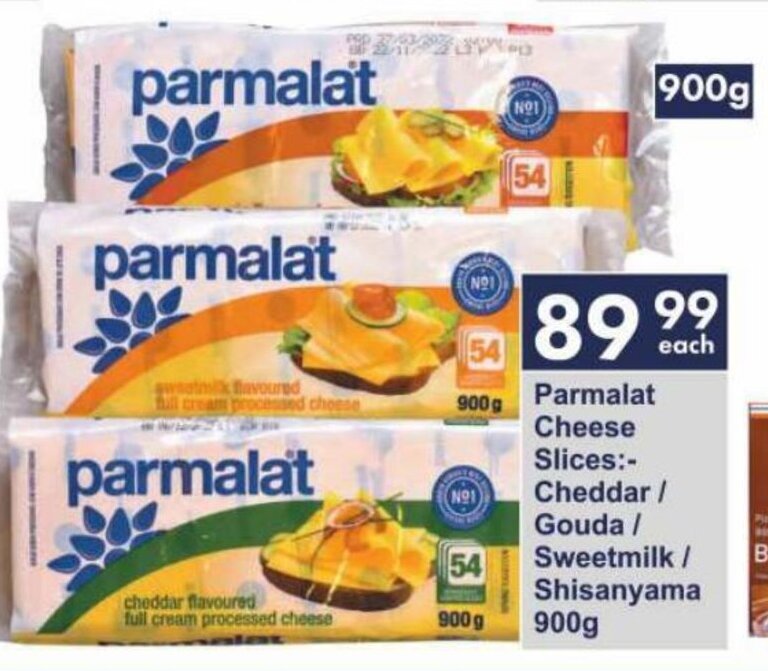 Parmalat Cheese SlicesNO1 Cheddar / Gouda / Sweetmilk/ Shisanyama