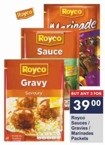 President Hyper Royco Sauces / Gravies/ Marinades Packets offer