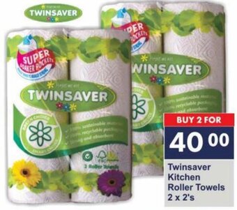 President Hyper Twinsaver Kitchen Roller Towels 2x2's offer