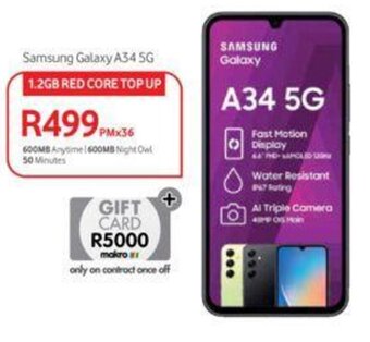 Makro Samsung Galaxy A34 5G offer