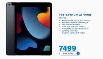 Incredible Connection iPad 10.2 9th Gen Wi-Fi 64GB offer