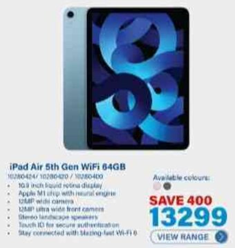 Incredible Connection iPad Air 5th Gen WiFi 64GB offer