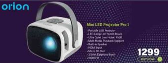 Incredible Connection Orion Mini LED Projector Pro 1 offer