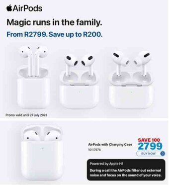 Incredible Connection AirPods with Charging Case offer