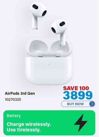 Incredible Connection AirPods 3rd Gen offer