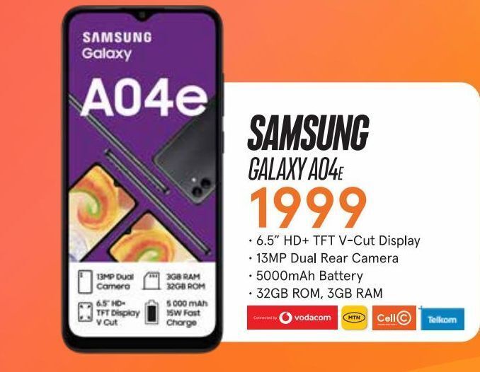 Smartphones galaxy 04e offer at Jet