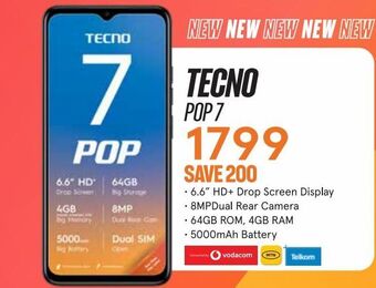 Jet Tecno pop 7 offer