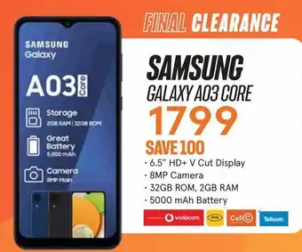 Samsung galaxy a03 core