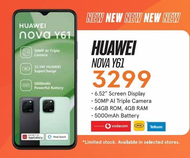 huawei nova y61 vodacom