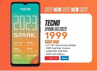 Jet Tecno spark go 2023 offer
