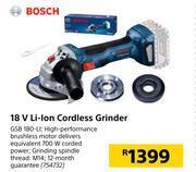 Builders Warehouse Bosch 18v li-ion cordless grinder offer
