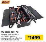 Builders Warehouse Grip 86 piece tool kit offer