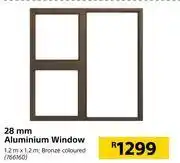 Builders Warehouse 28mmaluminium window 1.2m x 1.2m offer