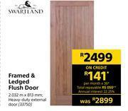 Builders Warehouse Swartland framed & ledged flush door offer
