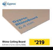 Builders Warehouse Gyproc rhino ceiling board offer