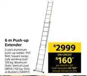 Builders Warehouse 6m push up extender offer