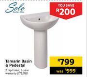 Builders Warehouse Solo tamarin basin & pedestal offer