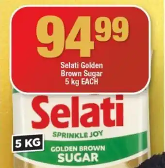 OK Grocer Selati Golden Brown Sugar 5 kg EACH offer