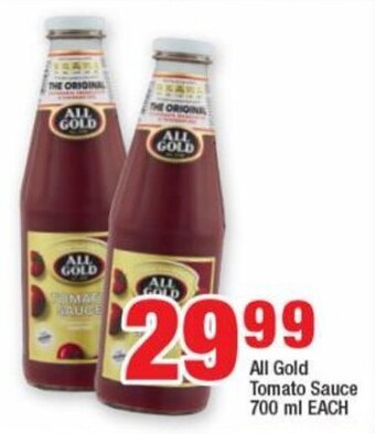 OK Grocer All Gold Tomato Sauce 700ml each offer