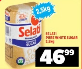 Usave SELATI PURE WHITE SUGAR 2,5kg offer