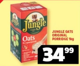 Usave JUNGLE OATS ORIGINAL PORRIDGE 1kg offer