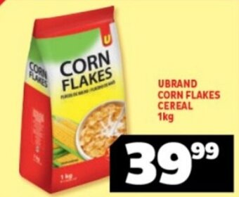 Usave UBRAND CORN FLAKES CEREAL 1kg offer