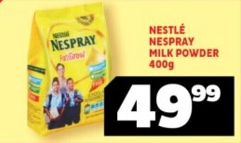 Usave NESTLÉ NESPRAY MILK POWDER 400g offer