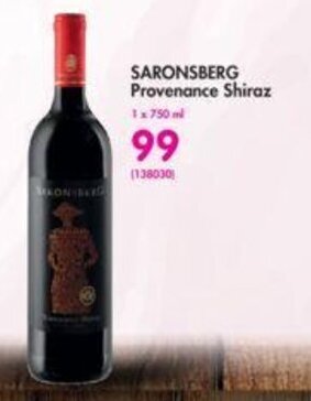Makro SARONSBERG Provenance Shiraz offer